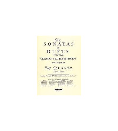 QUANTZ J.J. - SONATAS (6) DUOS (2FL)