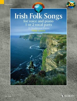 ALBUM - IRISH FOLK SONGS -1 O 2 VOCES Y PIANO -CD