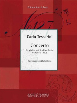 TESSARINI C. - CONCIERTO SOL OP.1 Nº 3