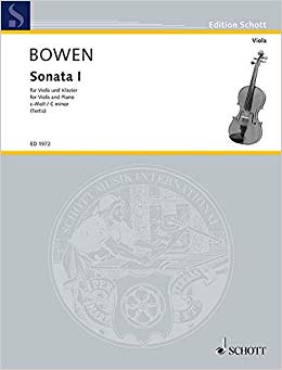 BOWEN Y. - SONATA Nº1  DO m OP.18 VIOLA
