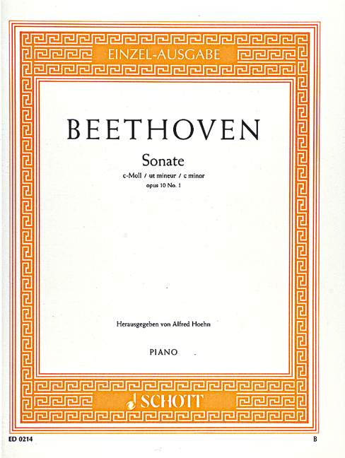 BEETHOVEN L.V. - SONATA Nº5 DO m - OP.10 Nº1