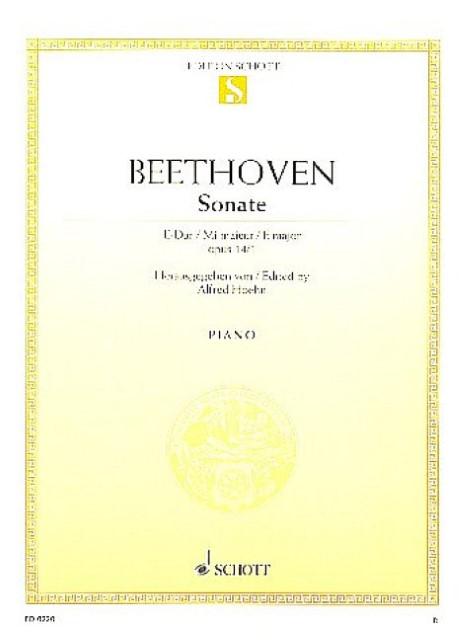 BEETHOVEN L.V. - SONATA Nº9 MI M - OP.14 Nº1