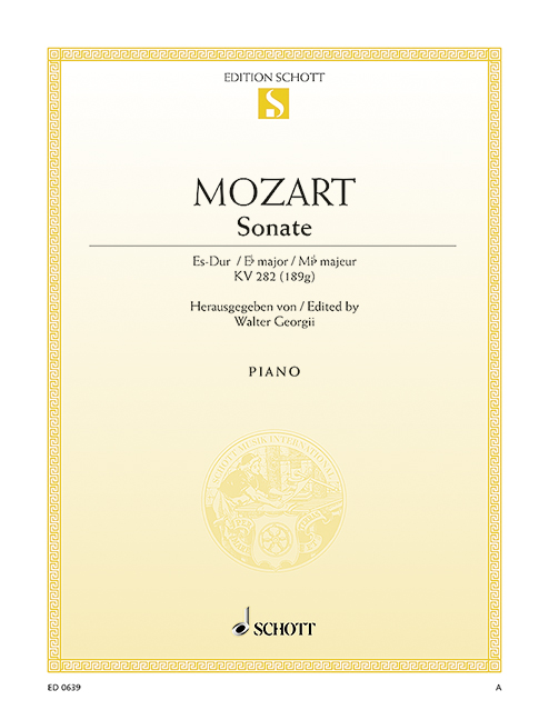 MOZART W.A. - SONATA MIb M - KV.282 (189G)