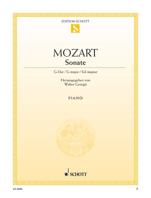 MOZART W.A. - SONATA SOL M - KV.283 (189H)