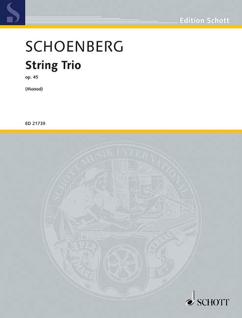 SCHOENBERG A. - TRIO OP.45    - 1946   (SC+PT)