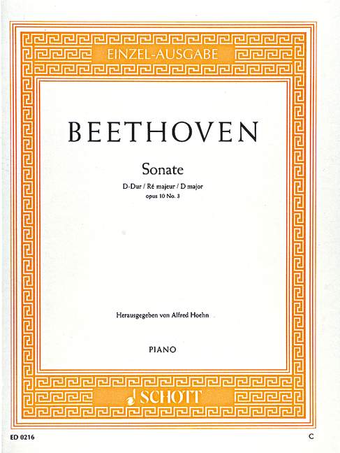BEETHOVEN L.V. - SONATA Nº7 RE M - OP.10 Nº3