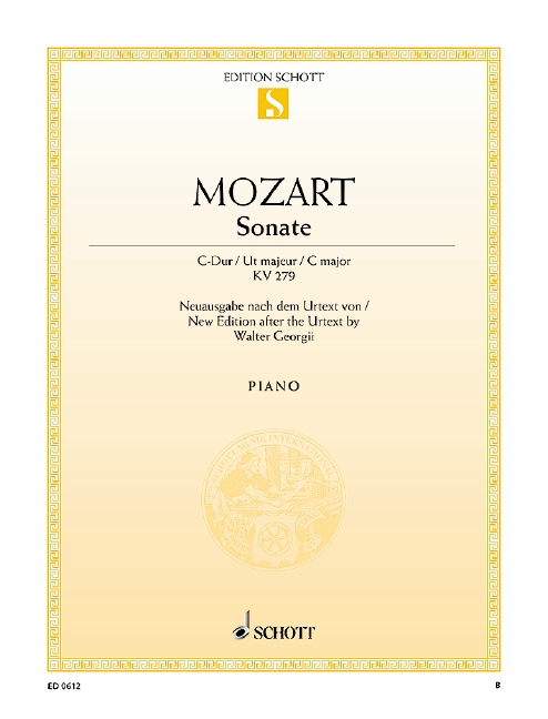MOZART W.A. - SONATA DO M URTEXT - KV.279