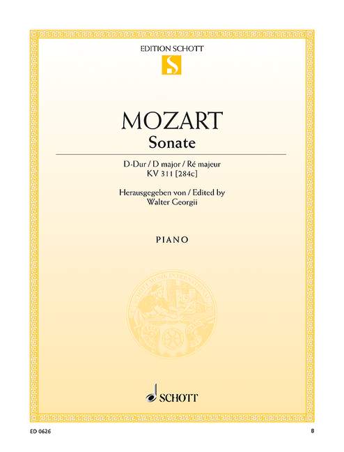 MOZART W.A. - SONATA RE M - KV.311 (284C)