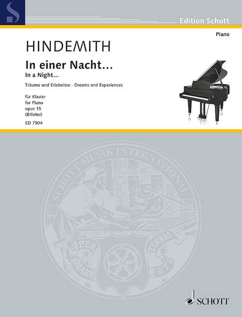 HINDEMITH P. - EN UNA NOCHE, SUEÑOS Y EXPERIENCIAS - OP.15