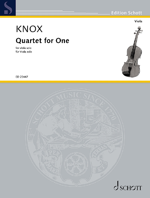 KNOX G. - QUARTET FOR ONE (VIOLA SOLO)