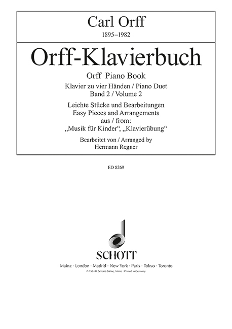 ORFF C. - LIBRO DE PIANO V.2 -