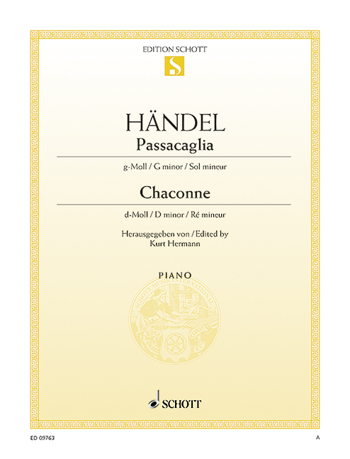 HANDEL G.F. - PASSACAGLIA SOLO m CHACONA RE m -