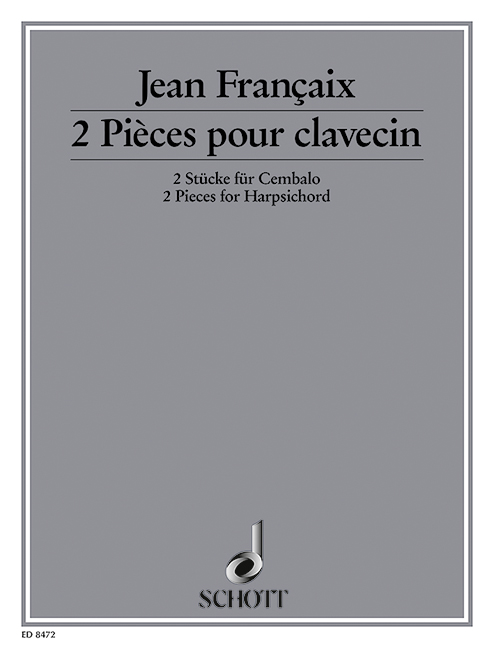 FRANCAIX J. - PIEZAS PARA CLAVECIN (2) -