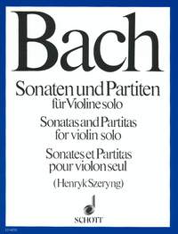 BACH J.S. - SONATAS Y PARTITAS (6) - BWV.1001-1006