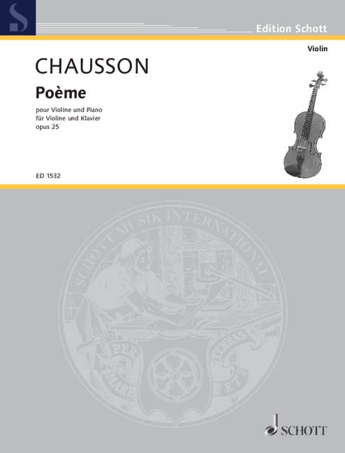 CHAUSSON E. - POEMA - OP.25