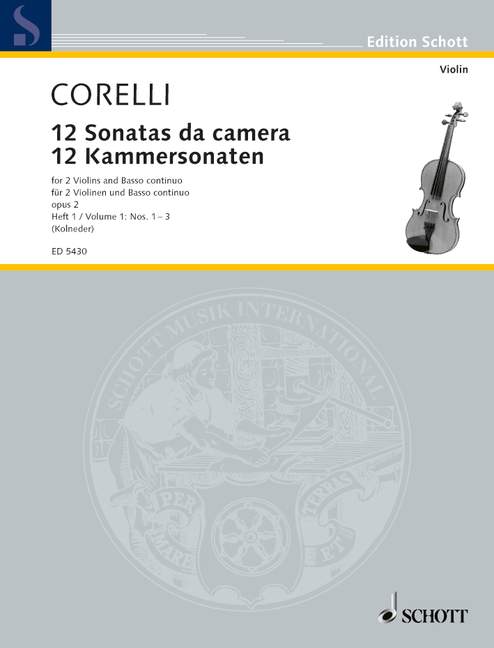 CORELLI A. - SONATAS V.1 (1-3) (12) - OP.2