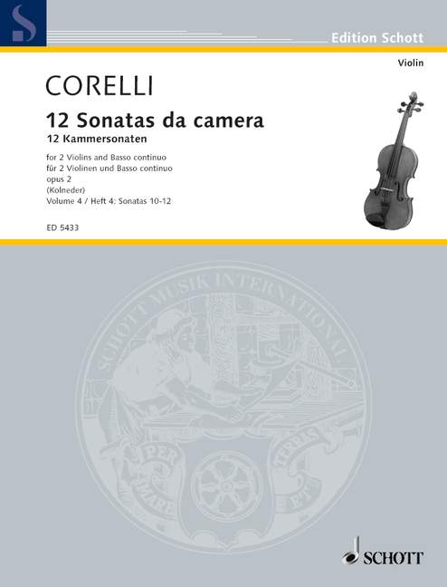 CORELLI A. - SONATAS V.2 (4-6) (12) - OP.2