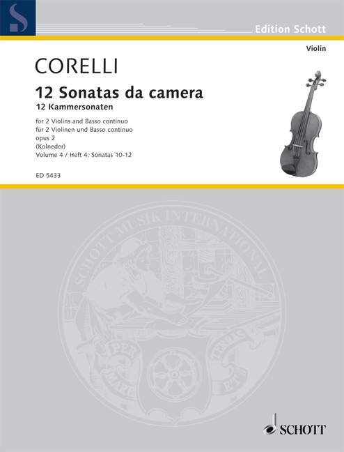 CORELLI A. - SONATAS V.4 (10-12) (12) - OP.2