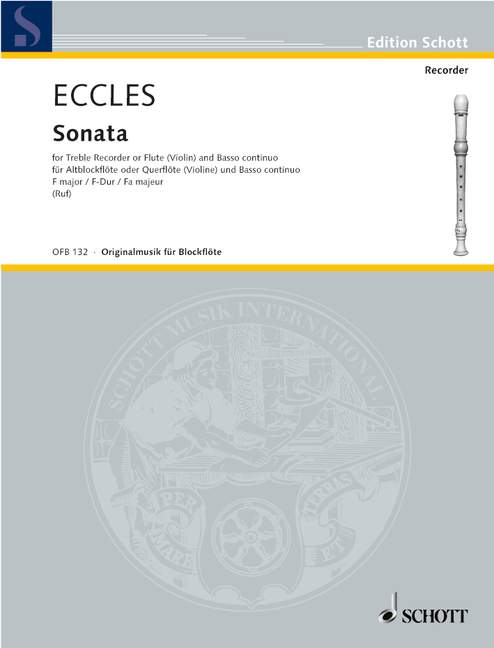 ECCLES H. - SONATA FA M -