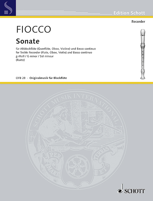 FIOCCO J.H. - SONATA SOL m -