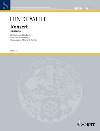 HINDEMITH P. - CONCIERTO VIOLIN (1939) -