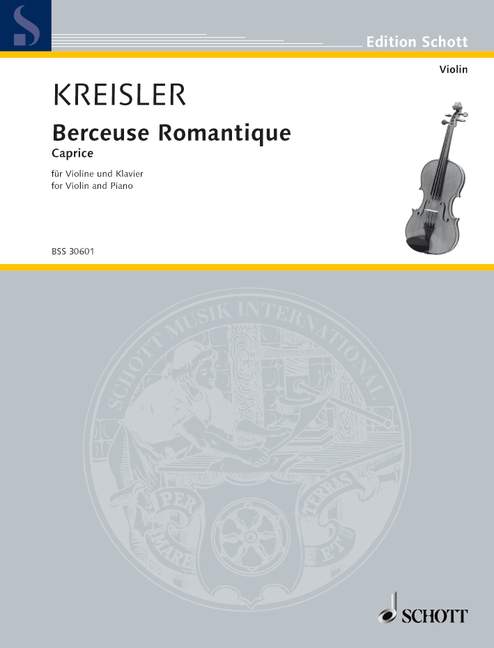 KREISLER F. - BERCEUSE ROMANTICO (CAPRICHO) - OP.9