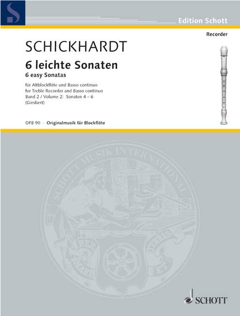 SCHICKHARDT J.C. - SONATAS FACILES V.2 (4-6) -