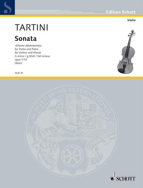 TARTINI G. - SONATA Nº10 SOL m DIDONE ABBANDONATA - OP.1