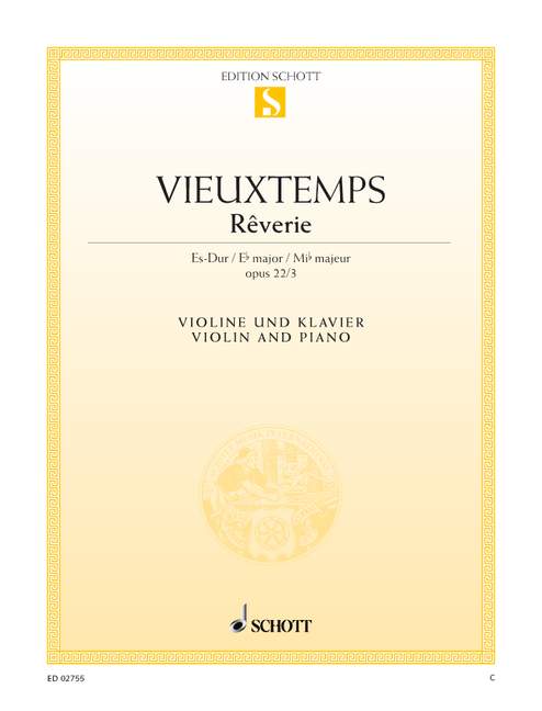 VIEUXTEMPS H. - REVERIE - OP.22 Nº3 VIOLIN Y PIANO