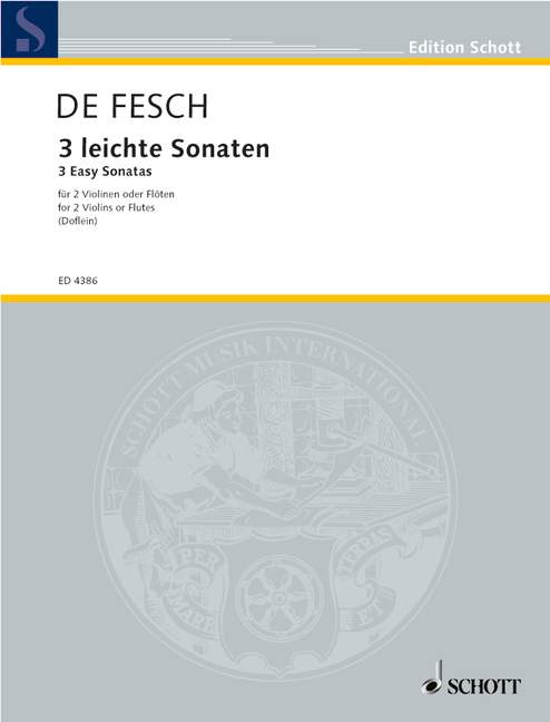 DE FESCH W. - SONATAS FACILES (3) -