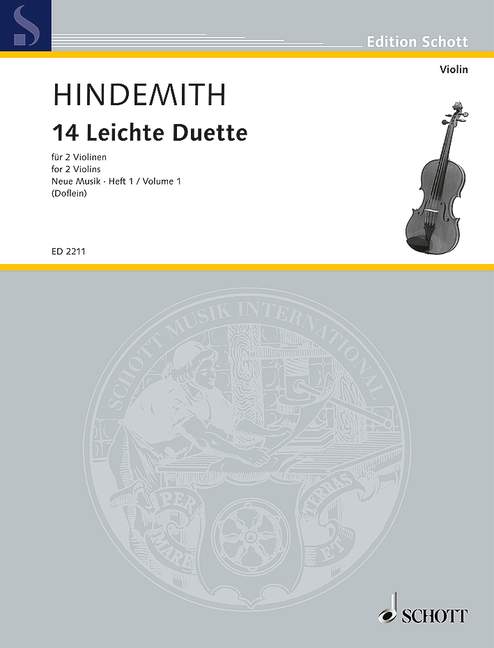 HINDEMITH P. - DUOS FACILES (14) -