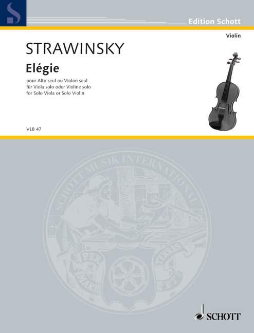 STRAVINSKY I. - ELEGIA (1944) -
