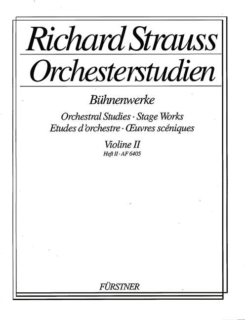 STRAUSS R. - ESTUDIOS ORQUESTALES VIOLIN II V.2 -