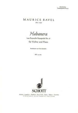 RAVEL M. - HABANERA (V/P)