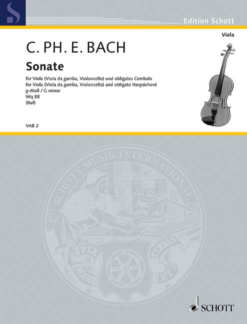 BACH C.P.E. - SONATA SOL m -