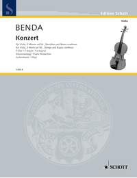 BENDA G. - CONCIERTO FA M VIOLA