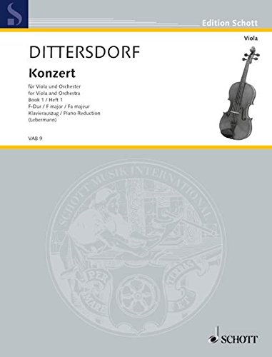 DITTERSDORF C.D.V. - CONCIERTO FA M -(VIOLA Y P)