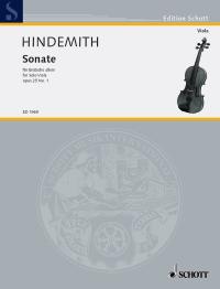 HINDEMITH P. - SONATA Nº1 (1922) (VA) - OP.25