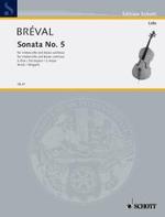 BREVAL J.B. - SONATA Nº5 SOL M (VC) -