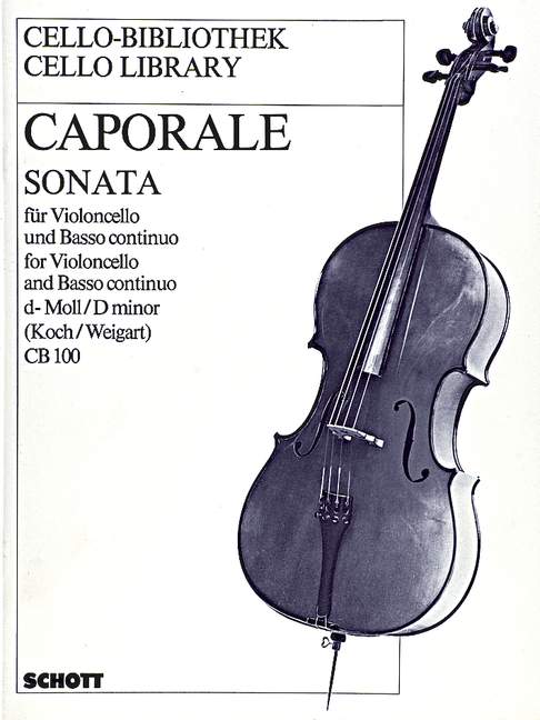 CAPORALE A. - SONATA RE m - CELLO Y PIANO -