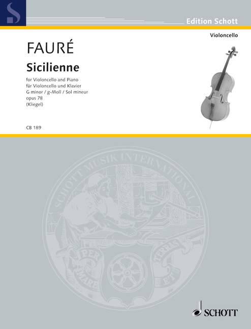 FAURE G. - SICILIANA OP.78