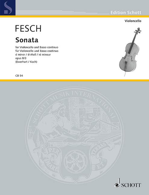 DE FESCH W. - SONATA Nº3 RE m - OP.8