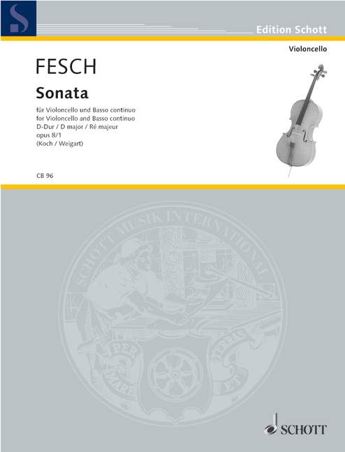 DE FESCH W. - SONATA Nº1 RE M - OP.8