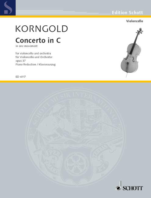 KORNGOLD E.W. - CONCIERTO EN UN MOVIMIENTO DO M - OP.37