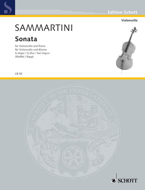 SAMMARTINI G.B. - SONATA SOL M - CELLO Y PIANO -