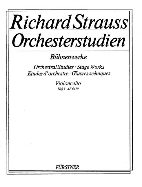 STRAUSS R. - ESTUDIOS ORQUESTALES V.1 -