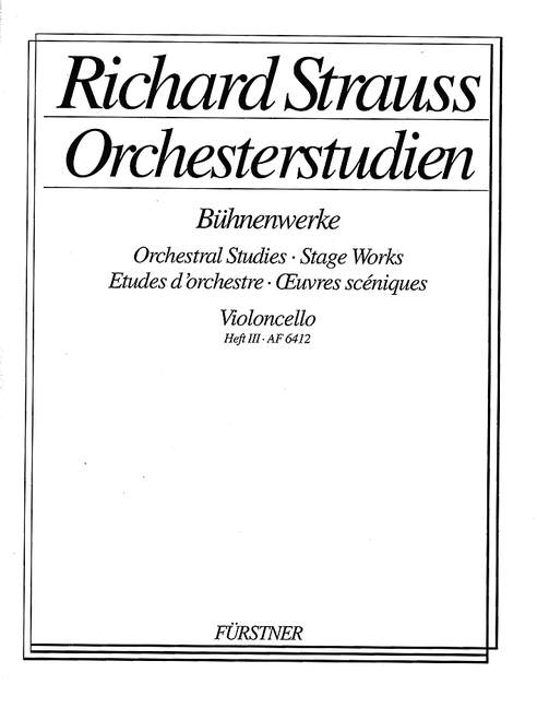 STRAUSS R. - ESTUDIOS ORQUESTALES V.3 -