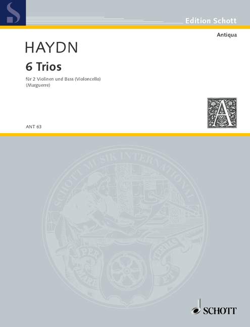 HAYDN J. - TRIOS (6) - HOB.G1