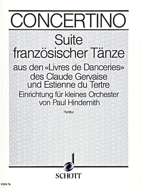 HINDEMITH P. - SUITE FRANCESA DANZA -