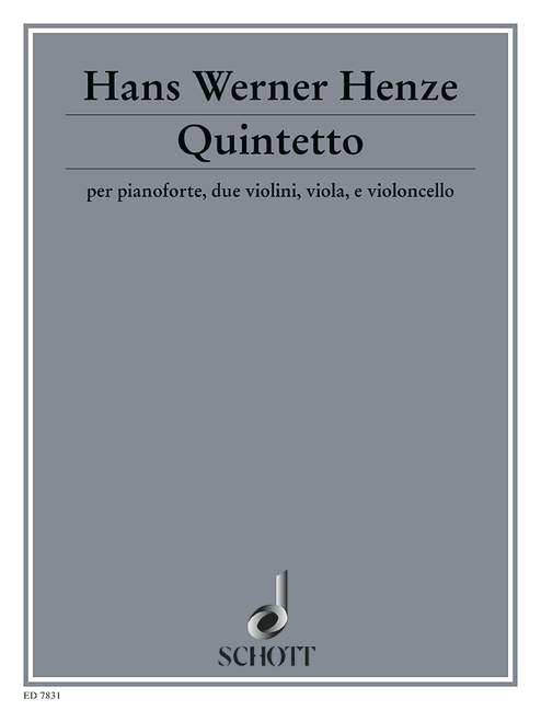HENZE H.W. - QUINTETO (SC+PT)               2V/VA/VCP -